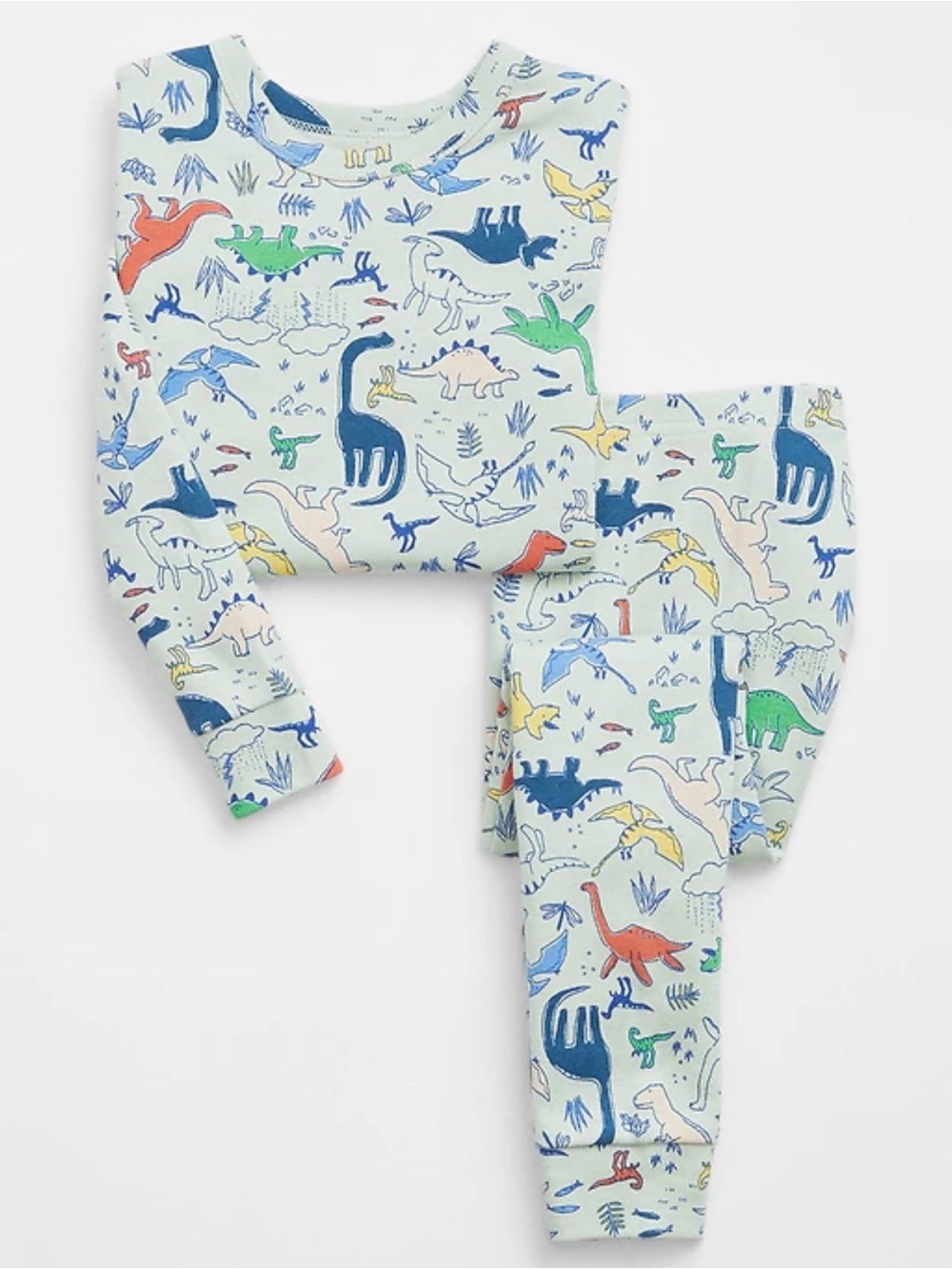 BabyGAP 100% Organic Cotton Dino PJ Set Size 3
